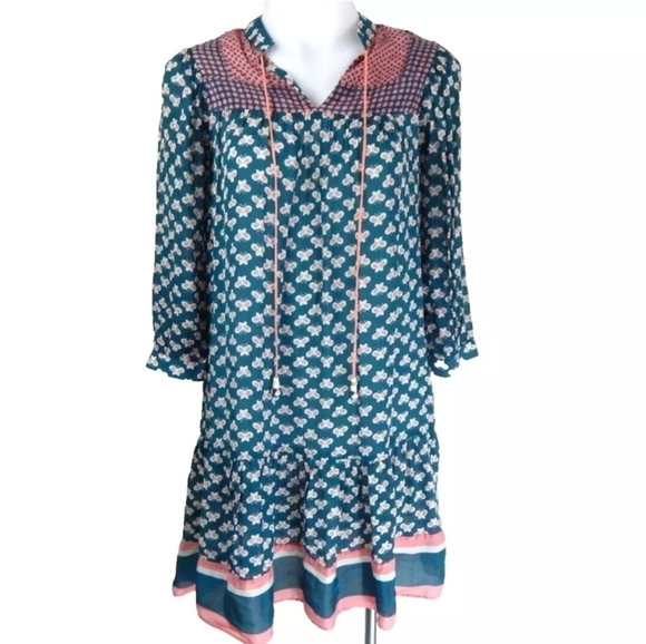 Label Ritu Kumar Butterfly Printed Dress - Picture 1 of 3